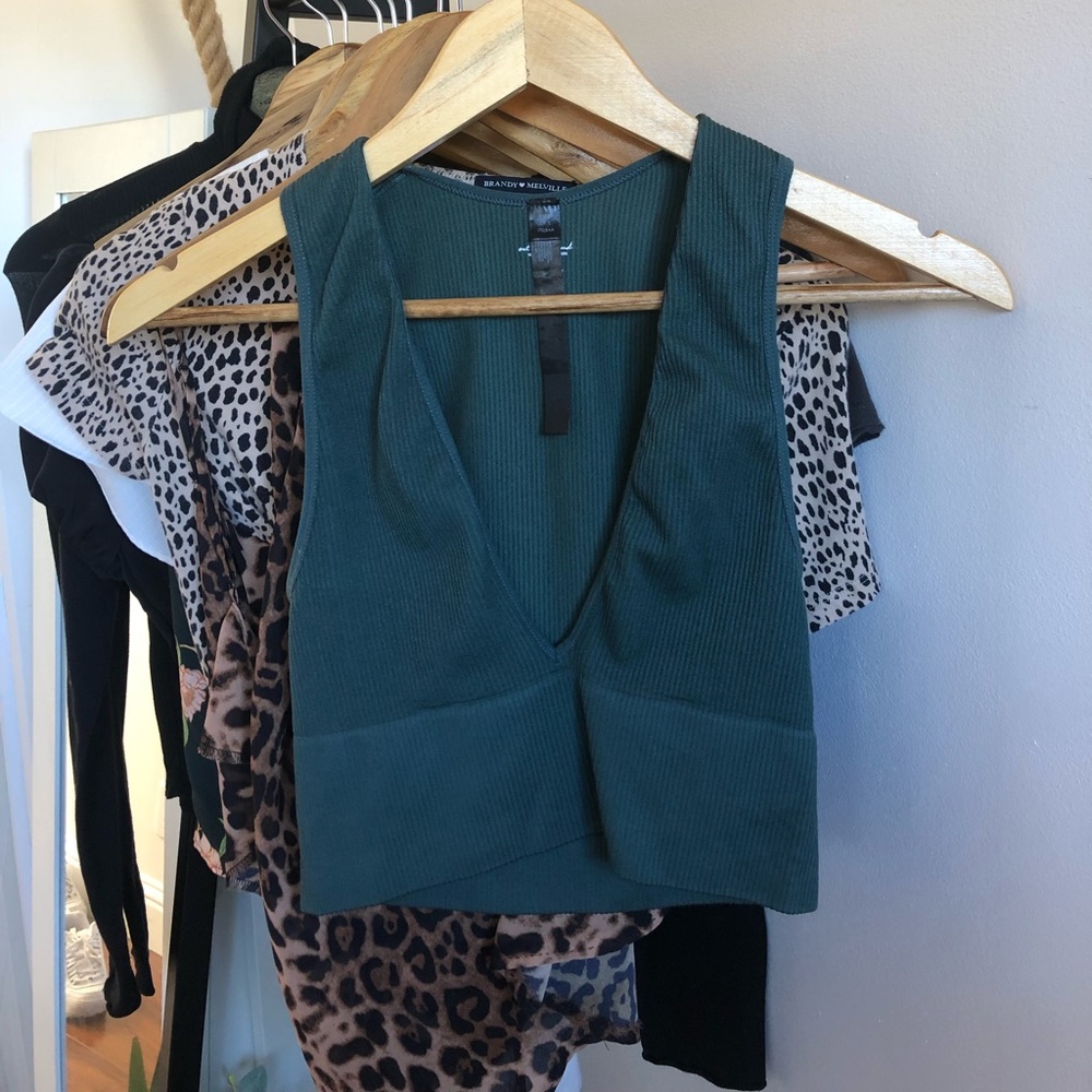 Forest green UO top